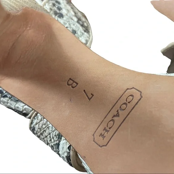 COACH, Alba, snakeskin,heels - Picture 3 of 8